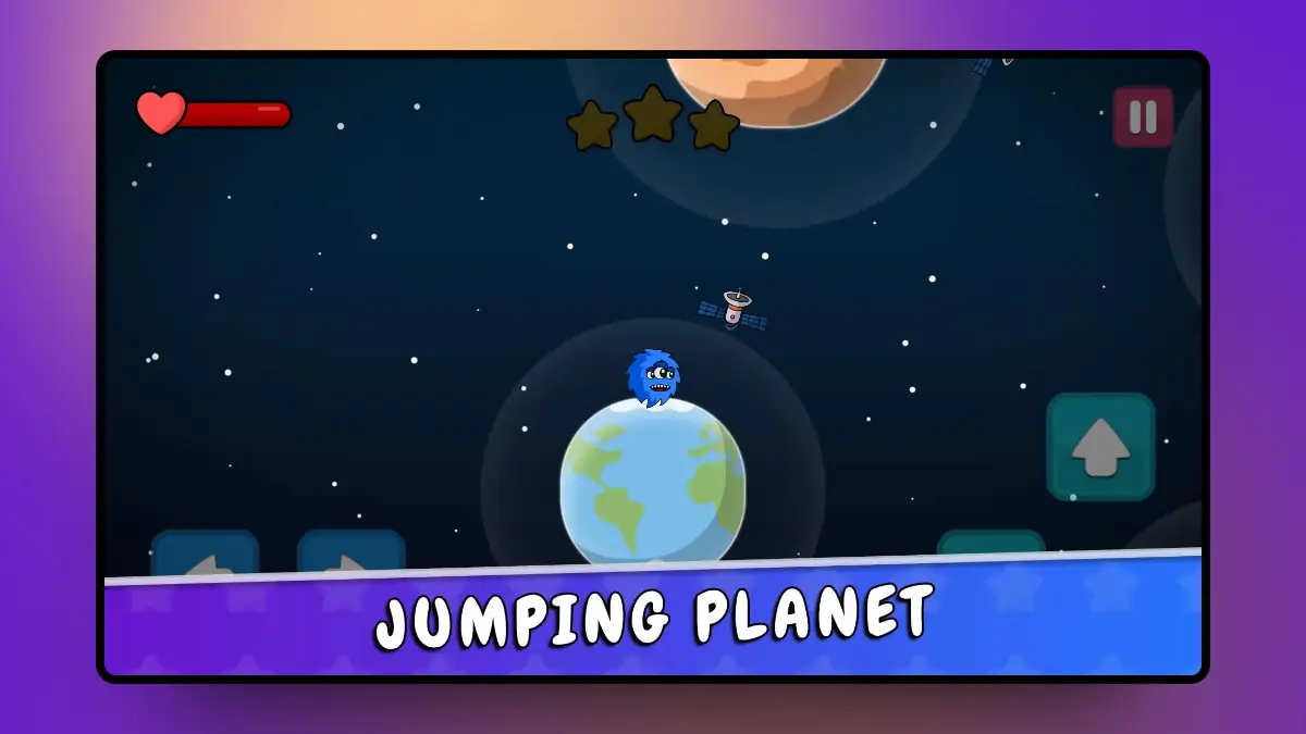 Mockup de Jumping Planet